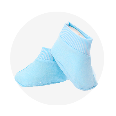 Sapatinho Bebê Unissex Baratinha Tecido Malha Tamanho Único (RN)